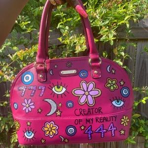Anne Klein Pink Floral Upcycled Bag